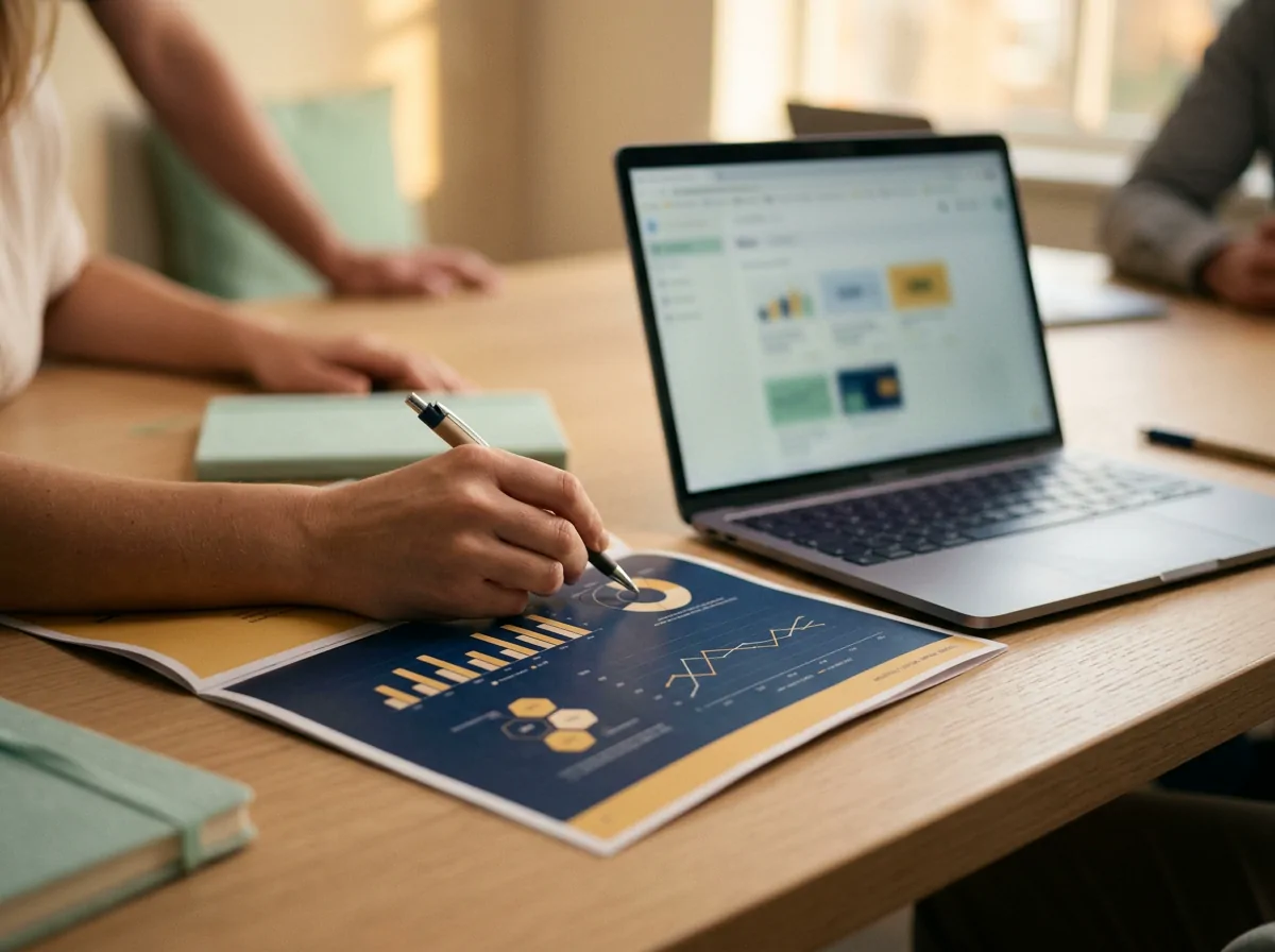 A marketer reading website visits next to the social posts that brought them